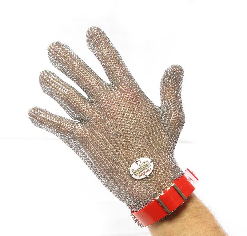 TD® gant anti coupure cuisine alimentaire boucherie gris fibre niveau –